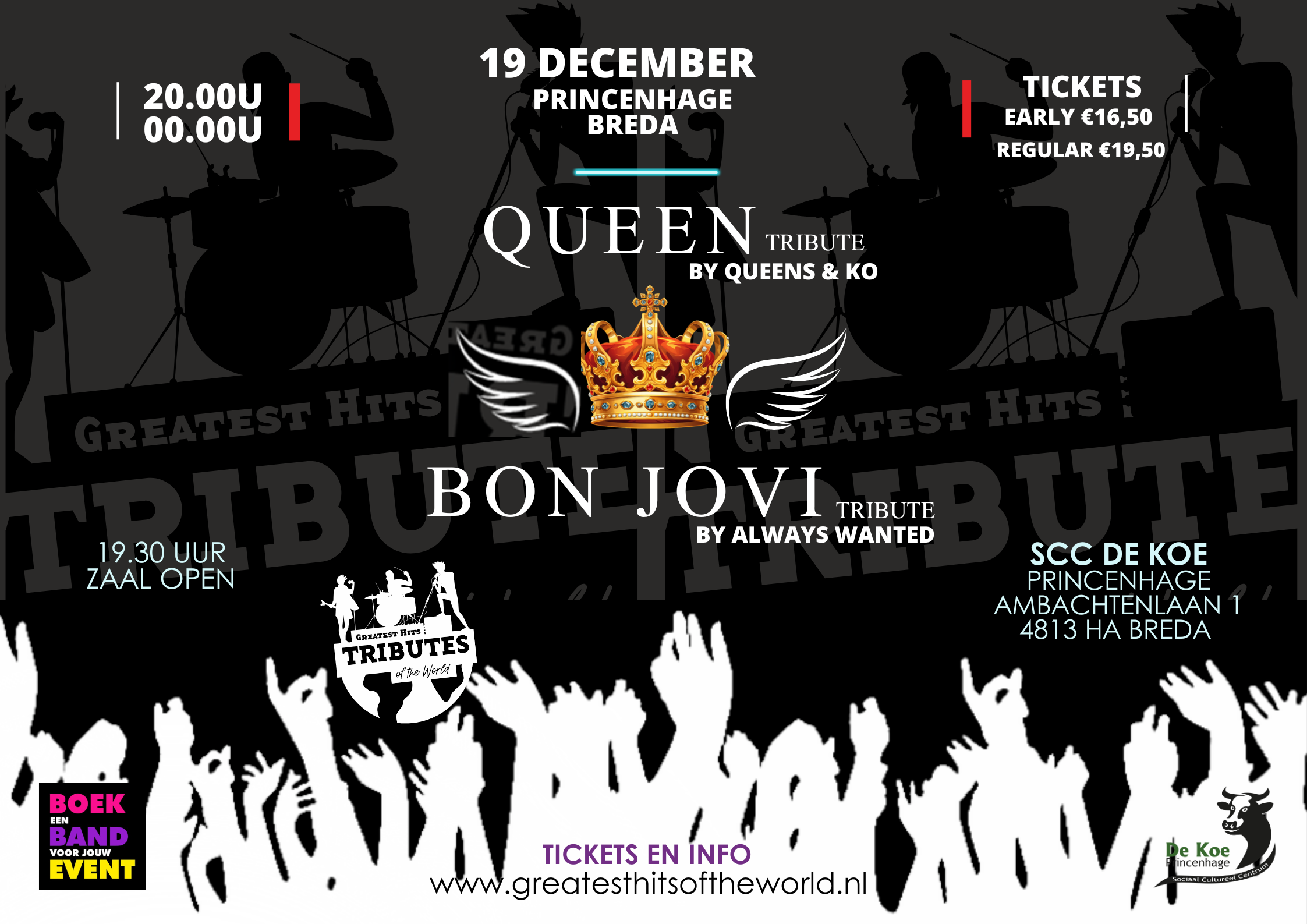 19 December - Greatest hits of the World  Queen  and Bon Jovi tribute